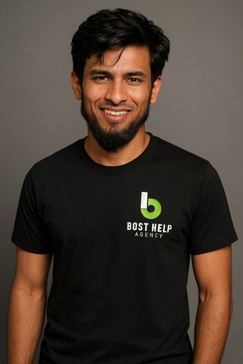 Subhan Talha, Hosting Server Manager at Bost Help, managing and maintaining reliable server operations for the company.