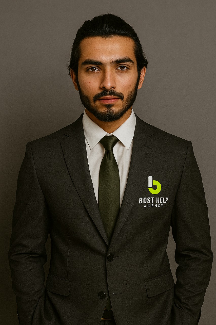 Saad Mudassar Hayat, CEO of Bost Help, leading the team with innovative business strategies.