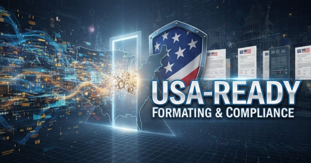 USA-Ready Formatting & Compliance